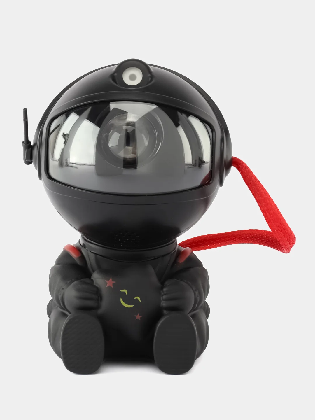 Черный ночник Звездное небо, лазерный проектор, "Космонавт", LED, звездное небо, 8 режимов