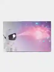 Черный ночник Звездное небо, лазерный проектор, "Космонавт", LED, звездное небо, 8 режимов