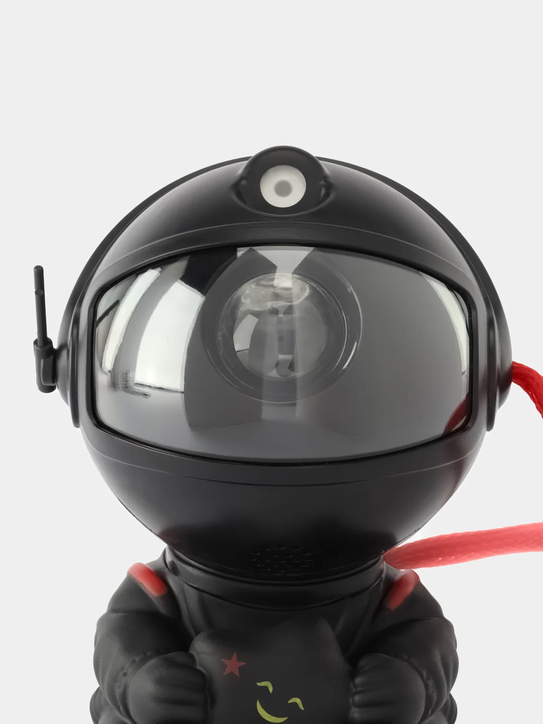 Черный ночник Звездное небо, лазерный проектор, "Космонавт", LED, звездное небо, 8 режимов