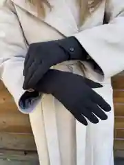 Черный перчатки женские
