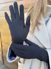 Черный перчатки женские