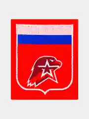 Нашивка шеврон на одежду Юнармия, на липучке