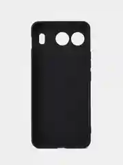 Черный чехол для OnePlus Nord 4 силиконовый BROSCORP матовый/ прозрачный с бортиком защитой камер
