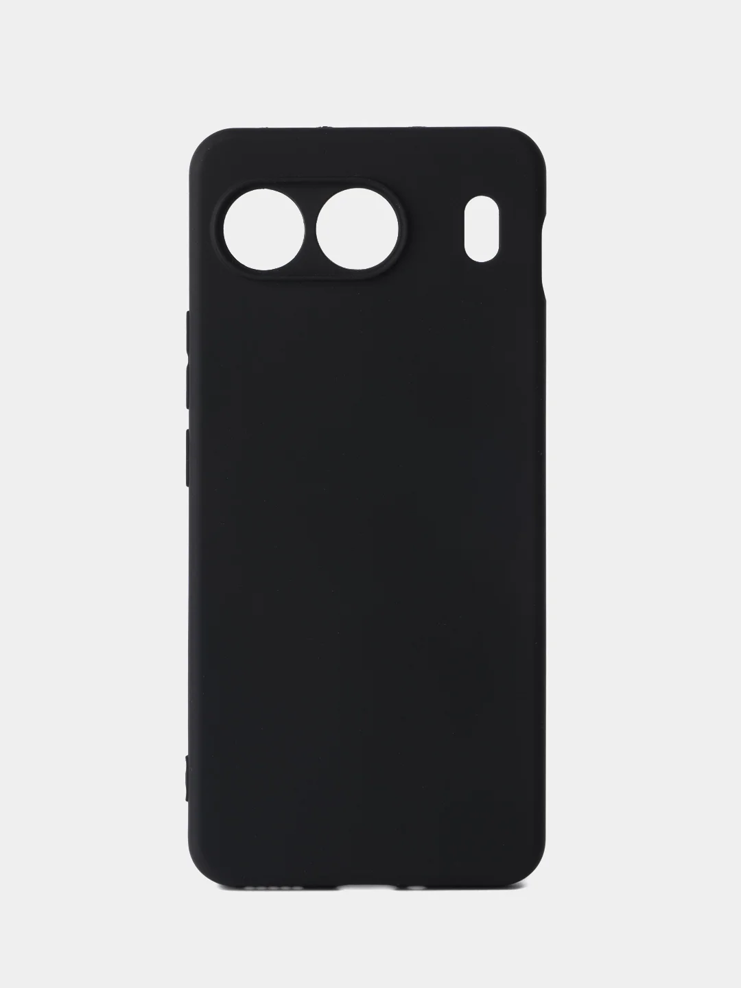 Черный чехол для OnePlus Nord 4 силиконовый BROSCORP матовый/ прозрачный с бортиком защитой камер