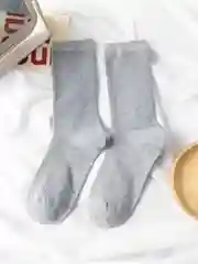 Носки унисекс, хлопок, высокие, в рубчик