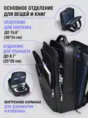 Рюкзак городской кожаный для ноутбука