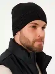 Шапка бини вязаная на флисе, шерстяная, унисекс