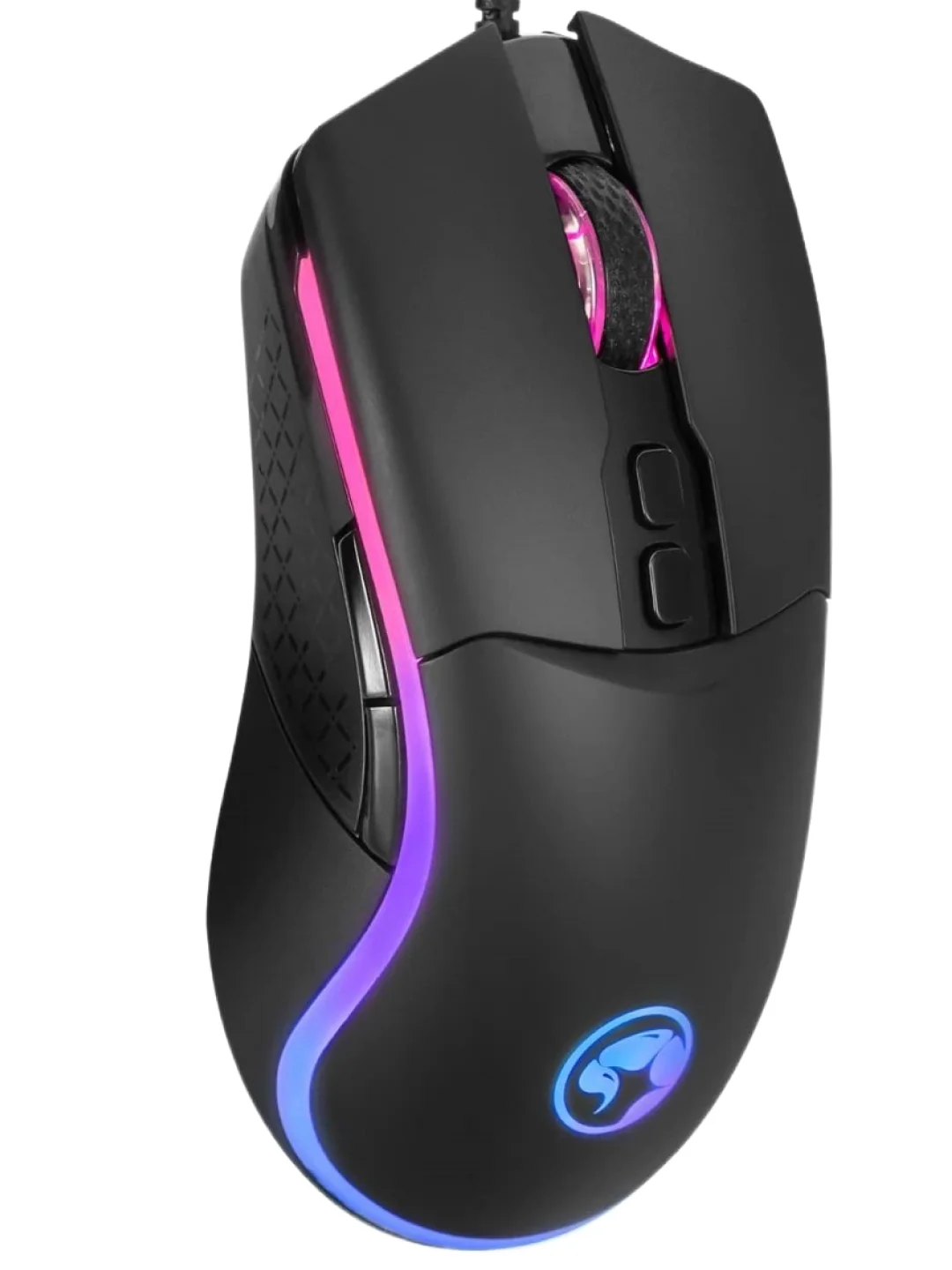 Черный игровая мышка проводная Marvo M358, 4 кнопки, оптическая, RGB, 12800 dpi, USB, 1.6 м
