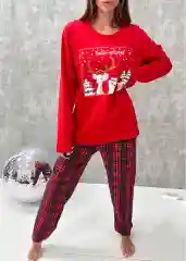 Пижама утепленная женская, c начесом
