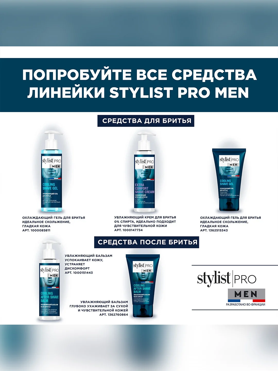 Увлажняющий бальзам после бритья Stylist Pro Men, 190 мл