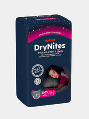 Подгузники трусики Huggies Drynites для девочек, 8-15 лет, 9шт