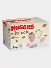Подгузники Huggies Elite Soft, 5-9 кг, 3 размер, 144 штуки