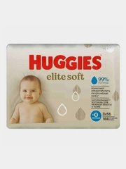 Влажные салфетки Huggies Elite Soft, для новорожденных, 168 штук