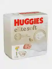 Подгузники Huggies Elite Soft, для новорожденных, 3-5 кг, 1 размер, 20 штук