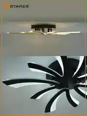 Белый управляемая светодиодная  потолочная люстра с пультом  Estares ALESSIA 100W,до 20 кв.м