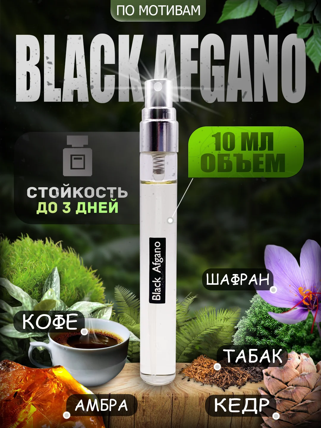 Черный духи по мотивам, 10 мл