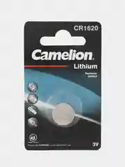 Батарейка дисковая литиевая Camelion CR1616-BP1 / CR1620, 1 шт
