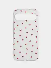 Коралловый меланж силиконовый чехол на Google Pixel 9 / Гугл Пиксель 9 прозрачный, с рисунком, защита камеры