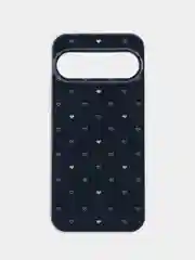 Черный силиконовый чехол на Google Pixel 9 / Гугл Пиксель 9 прозрачный, с рисунком, защита камеры