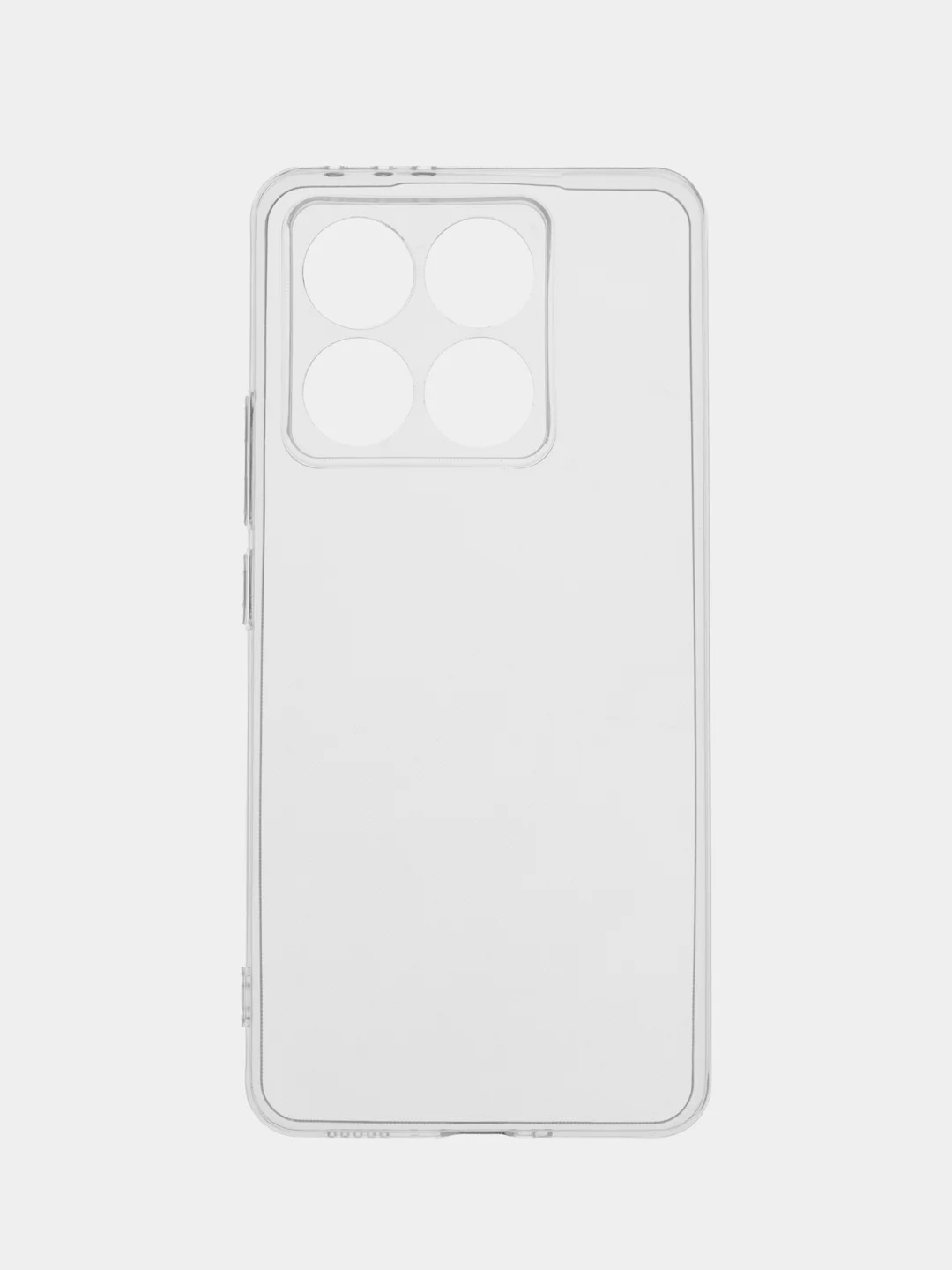Прозрачный силиконовый чехол на Xiaomi 14T / Сяоми 14T прозрачный, с принтом, защита камеры