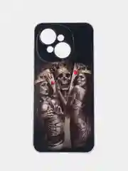 Оливковый чехол на Tecno Spark Go 1/Pop 9 / Текно Спарк Го 1/Поп 9 прозрачный, с принтом