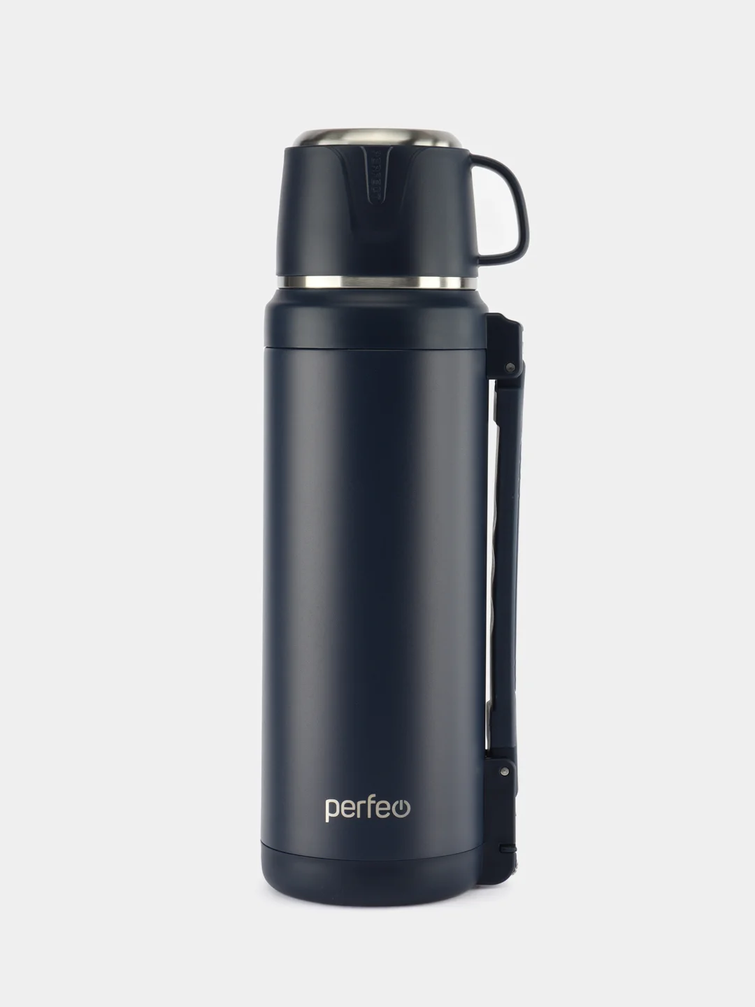 Синий термос для напитков PERFEO, с к/п, ремнем, 2 л. (PFE1363/PFE1362)