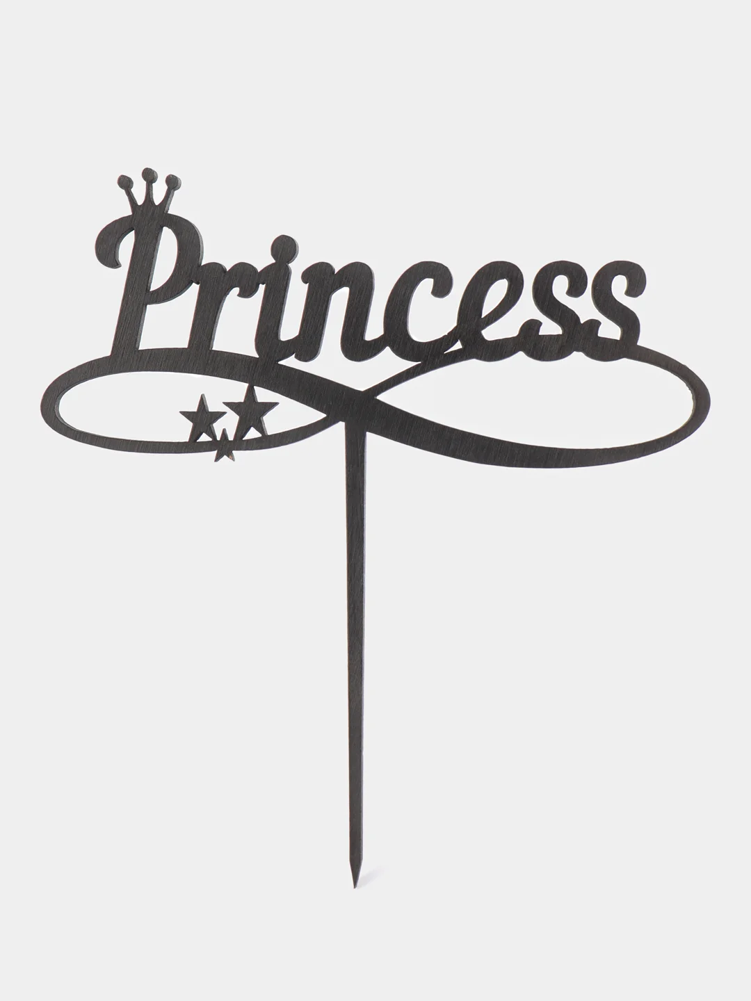 Белый топпер для торта на праздник "Princess"