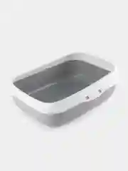 Серый лоток  для кошек малый (с бортами) 420 х 310 х 145 мм