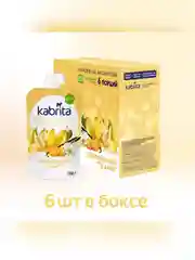 Kabrita® фруктово-злаковое пюре с козьими сливками Ванильный пудинг для детей с 8 месяцев, 100 г
