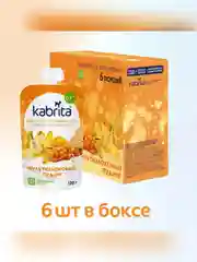 Kabrita® фруктово-злаковое пюре с козьими сливками Мультизлаковый пудинг для детей с 6 месяцев, 100 г