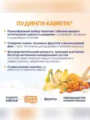 Kabrita® фруктово-злаковое пюре с козьими сливками Мультизлаковый пудинг для детей с 6 месяцев, 100 г