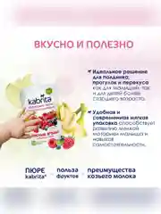 Kabrita® Фруктовое пюре с козьими сливками Лесные ягоды с яблочным пюре, 100г