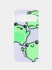 Лавандовый силиконовый чехол на Google Pixel 9 / Гугл Пиксель 9 прозрачный, с рисунком, защита камеры