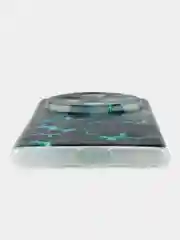 Бирюзовый силиконовый чехол на Vivo X100 Pro / Виво X100 Про прозрачный, с принтом, защита камеры
