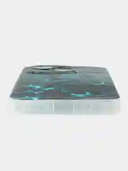 Бирюзовый чехол на Tecno Spark Go 1/Pop 9 / Текно Спарк Го 1/Поп 9 прозрачный, с принтом