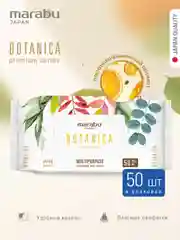 Влажные салфетки Marabu Botanica, 2 упаковки по 50 штук