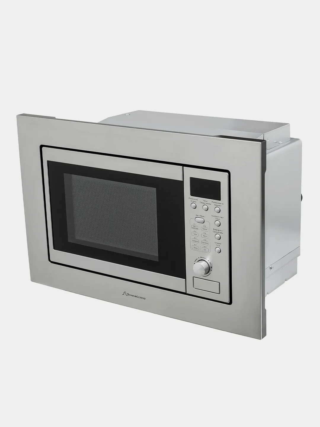 Серый металлик встраиваемая микроволновая печь Schaub Lorenz SLM EE22D, 20 Л, гриль, таймер