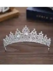 Белый диадема, Корона со стразами на голову, корона для девочки