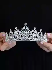 Белый диадема, Корона со стразами на голову, корона для девочки