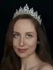 Белый диадема, Корона со стразами на голову, корона для девочки