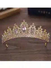 Розовый диадема, Корона со стразами на голову, корона для девочки