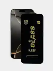 Черный защитное стекло OG для iPhone 16 / 15 Pro, 16 Pro, 16 Pro Max