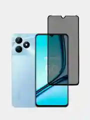 Черный защитное стекло антишпион для Realme C51/ C53 / Note 50