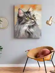 "Киса Василиса" алмазная мозаика на подрамнике, 40 х 50, "Art on Canvas"