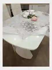 Серебряный скатерть клеенка на стол 140х150см