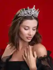 Прозрачный свадебная диадема, корона на голову