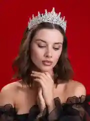 Прозрачный свадебная диадема, корона на голову