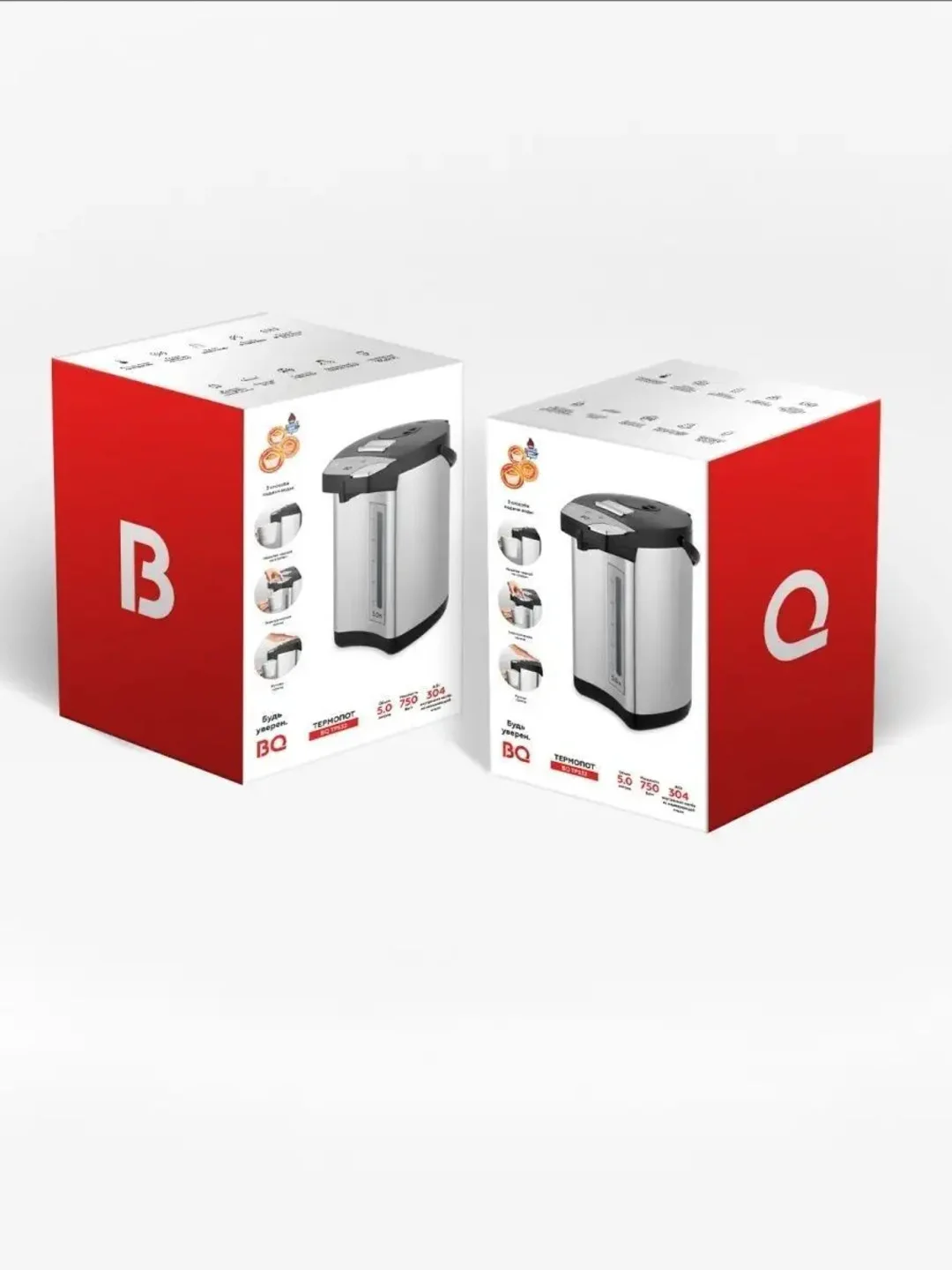 Серебряный термопот BQ-TP532 / BQ-TP534