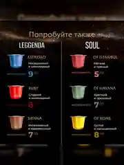Кофе в капсулах Poetti Leggenda Sienna, натуральный, жареный, молотый, 10 капсул