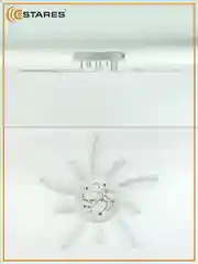 Белый управляемая светодиодная  потолочная люстра с пультом  Estares ALESSIA 100W,до 20 кв.м